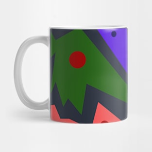 Angular Retro Colorful Pattern Mug